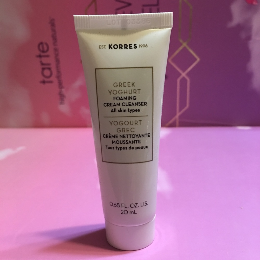 💋4/$26! Korres Greek yogurt cream cleanser